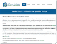 Tablet Screenshot of livingwaterdesigns.net