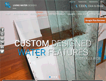 Tablet Screenshot of livingwaterdesigns.com.au